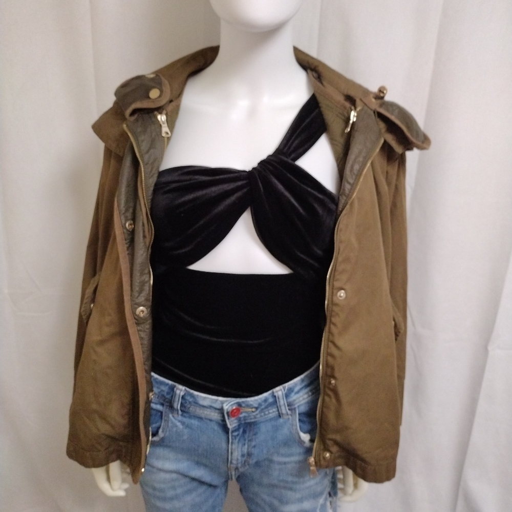 Zara Army Green Utility Jacket & Vest - Picture 10 of 13